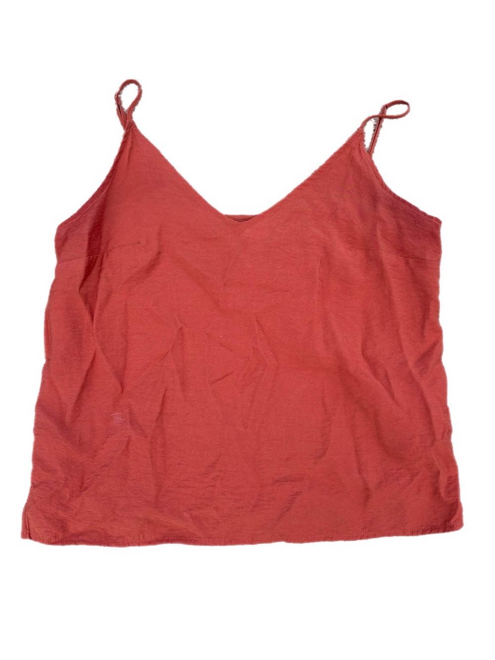 a new day | Rust Orange V-Neck Tank Top